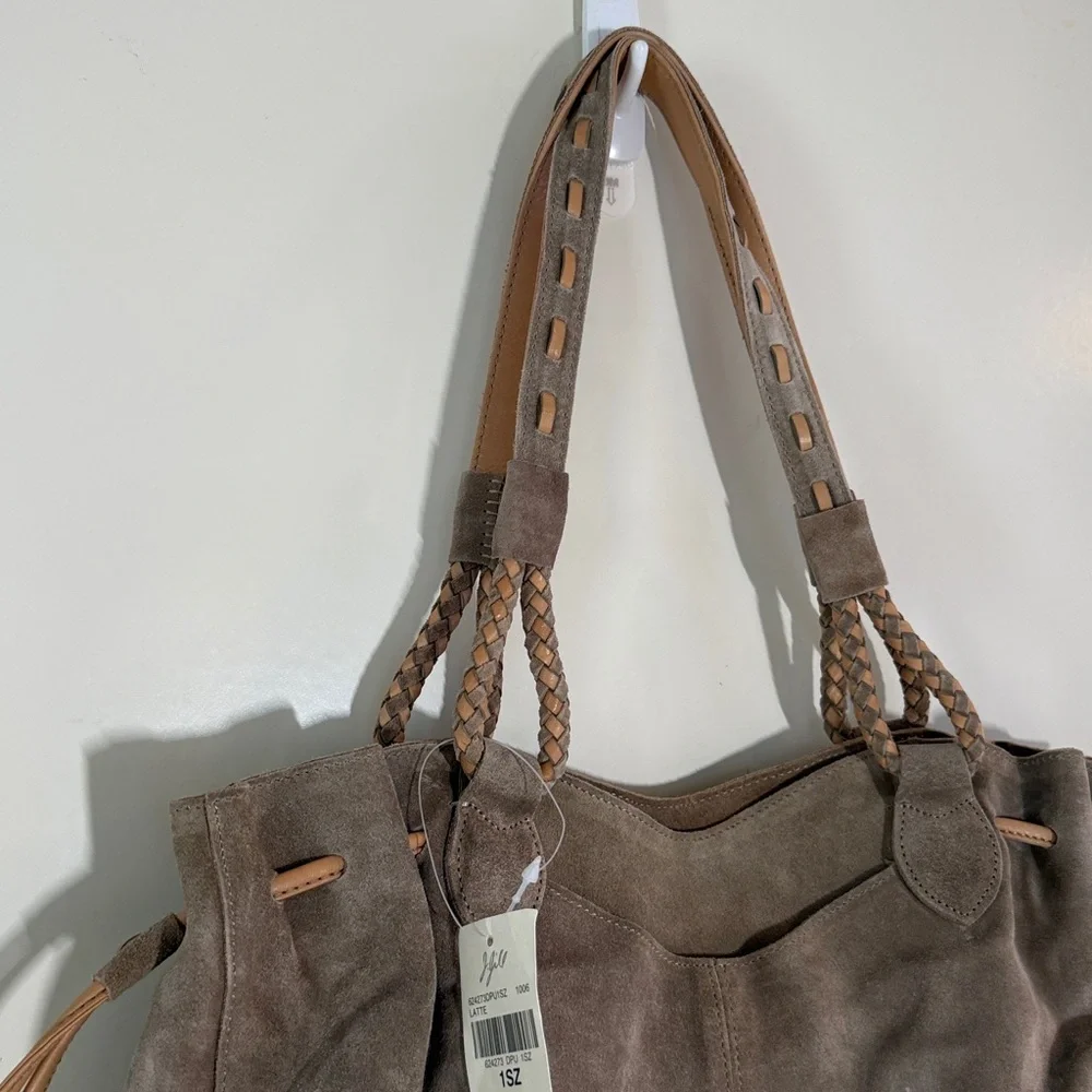 J.Jill Women’s Suede And Leather Slouchy Hobo Shoulder Bag NWT
